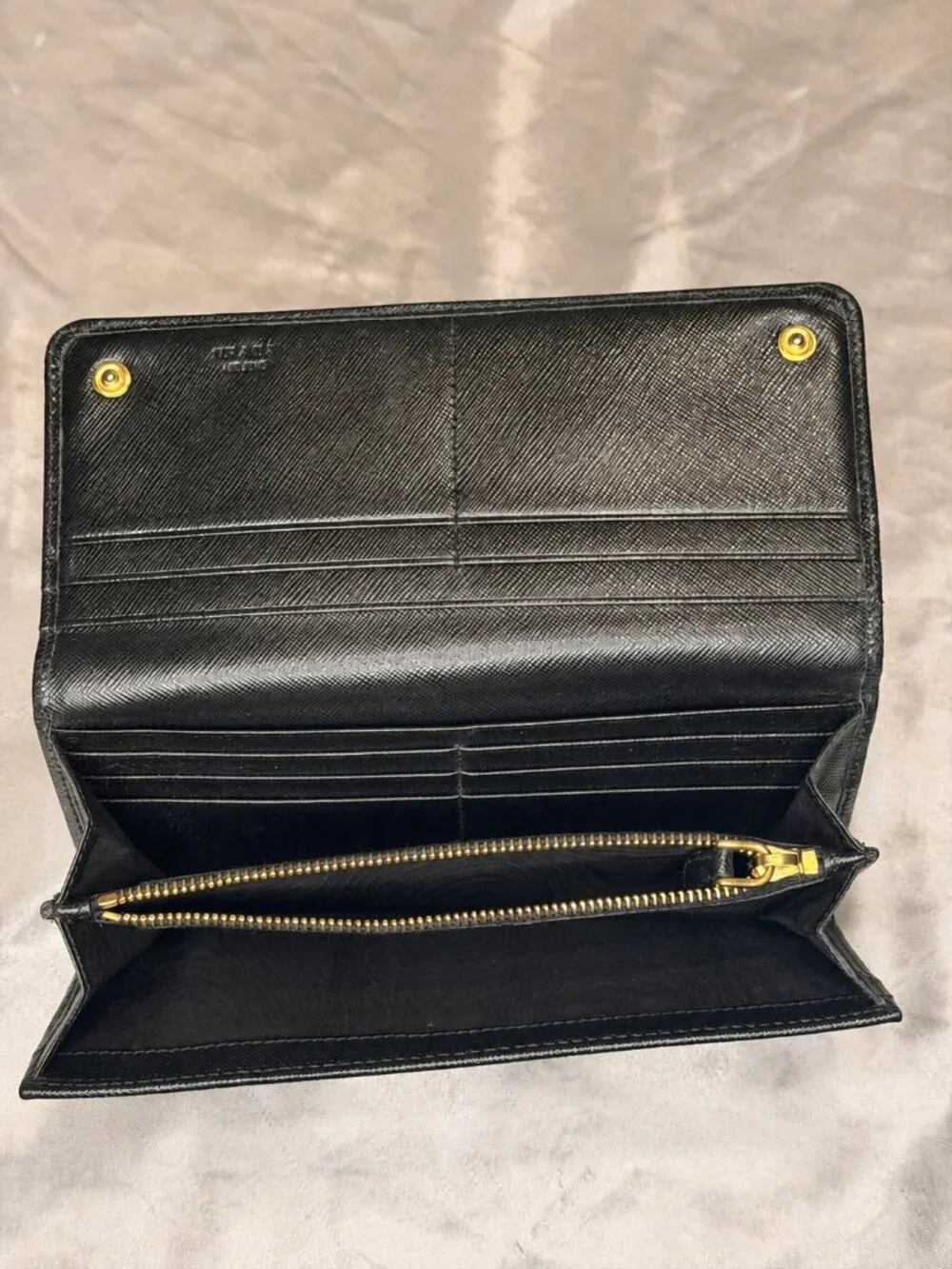 Prada Saffiano Leather Continental Wallet